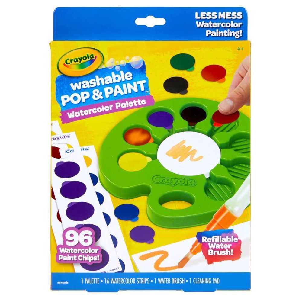 Crayola - Pop & Paint Washable Watercolor Palette