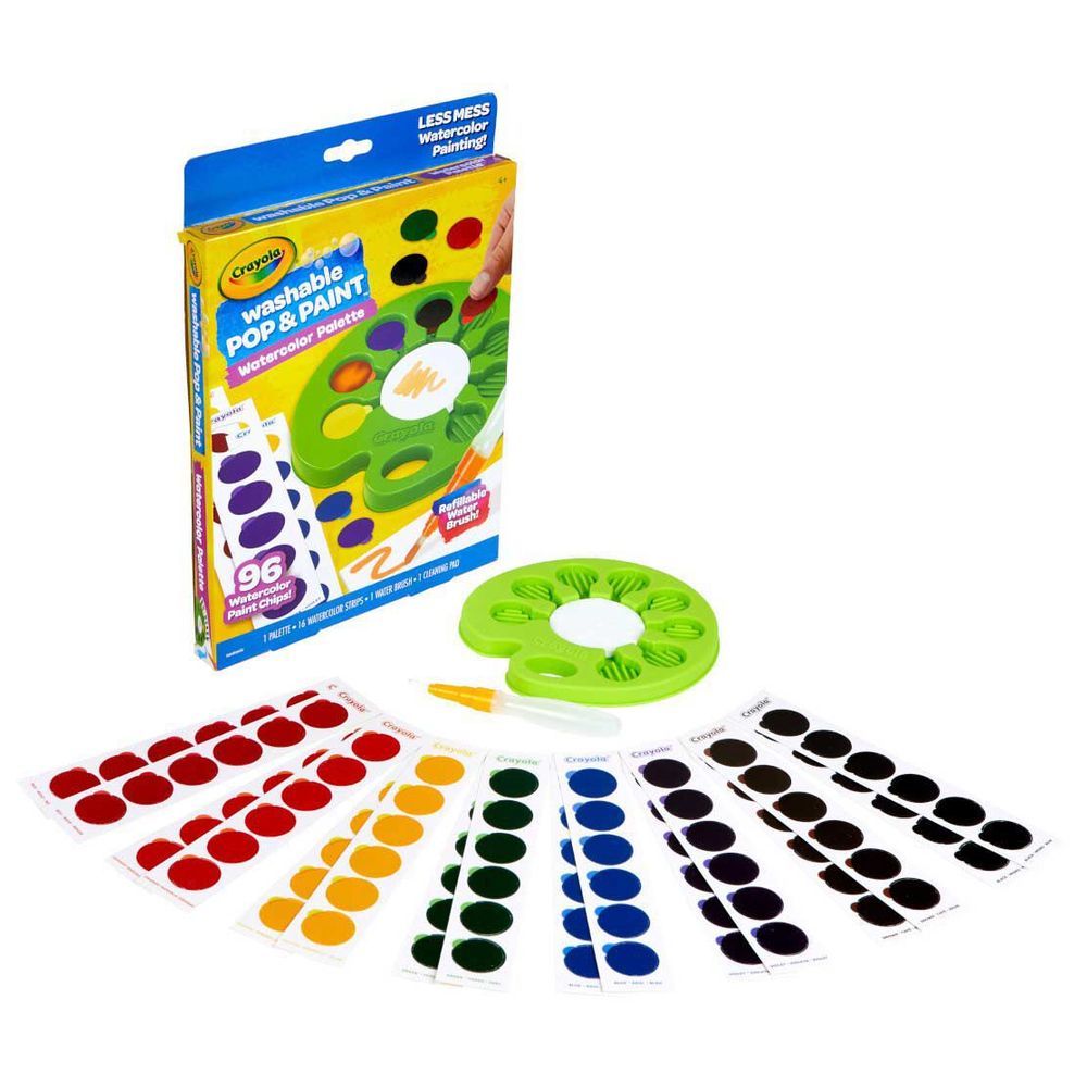 Crayola - Pop & Paint Washable Watercolor Palette