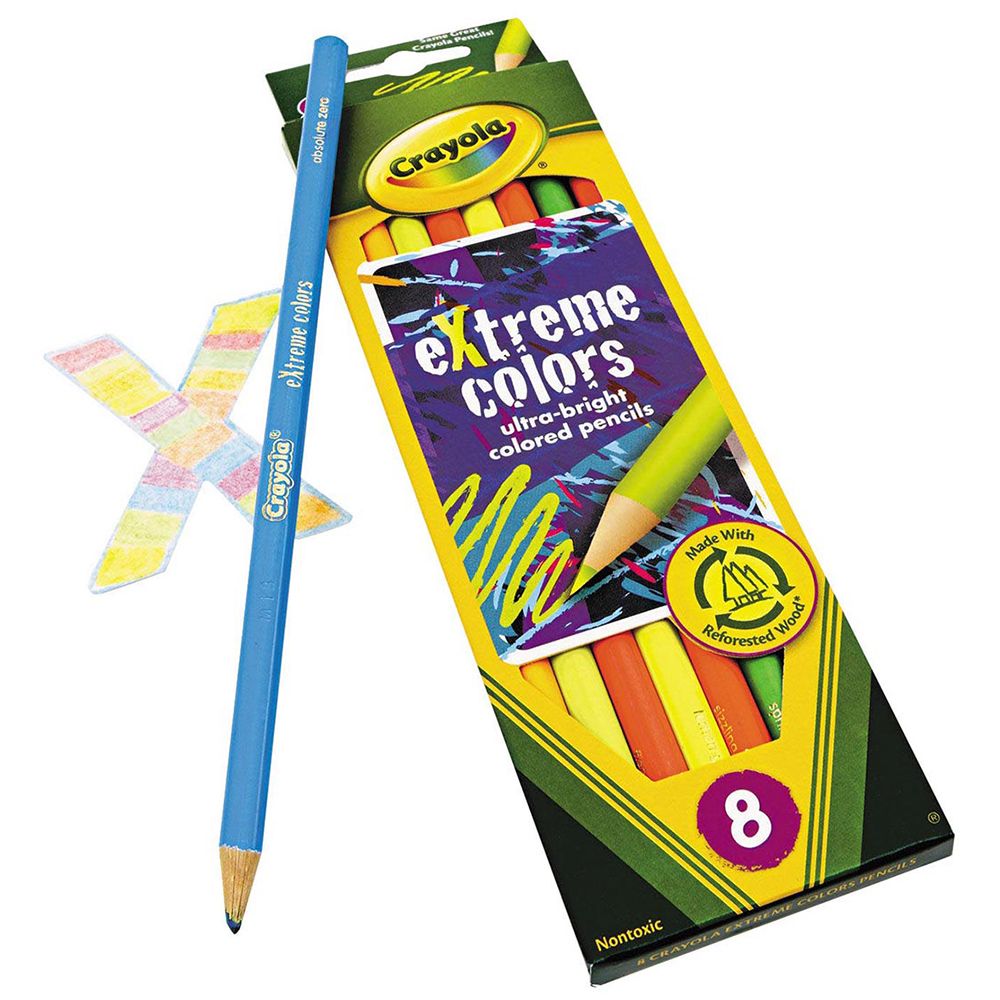 Crayola - 8 Extreme Colors Pencils