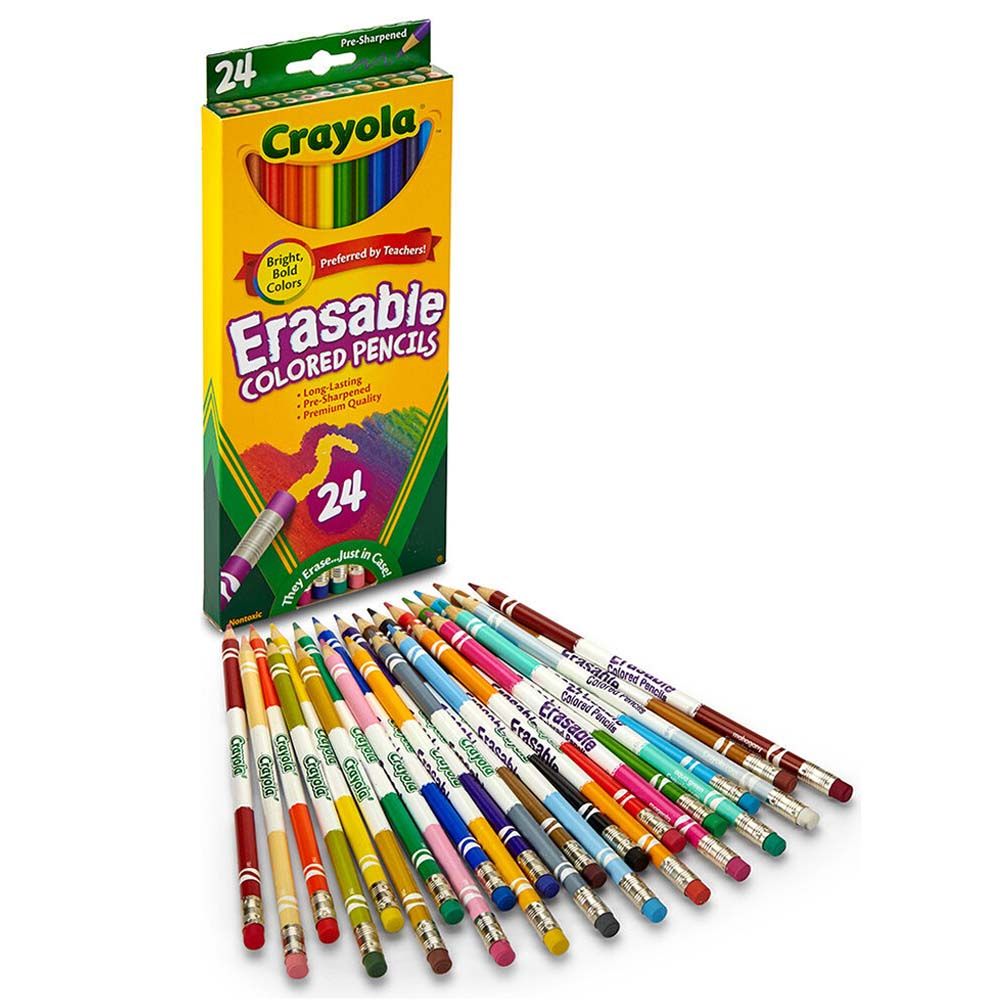 Crayola - Erasable Colored Pencils - 24pcs