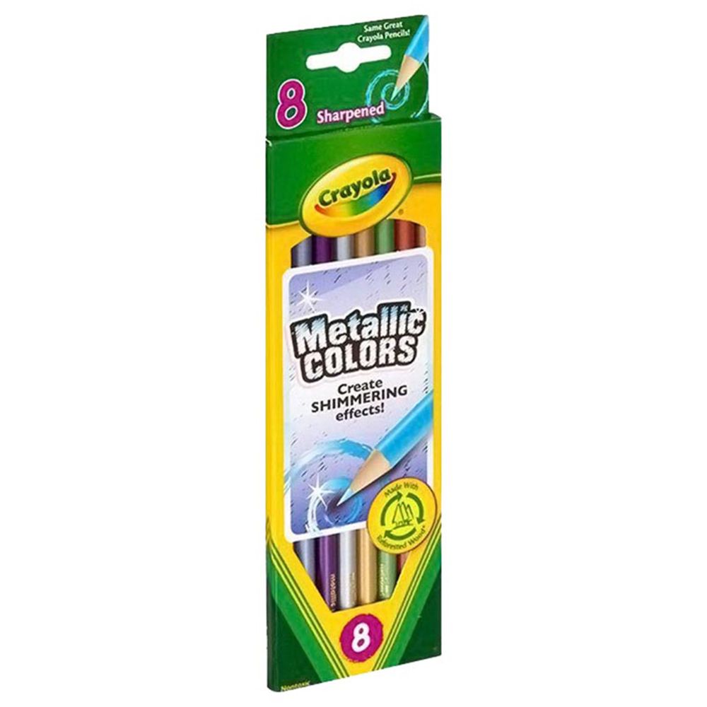 Crayola - 8 Metallic Colored Pencils