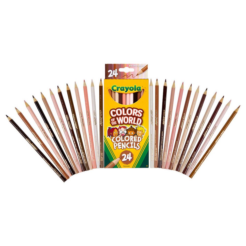 Crayola - Colors Of The World Colored Pencils - Skin Tone - 24pcs