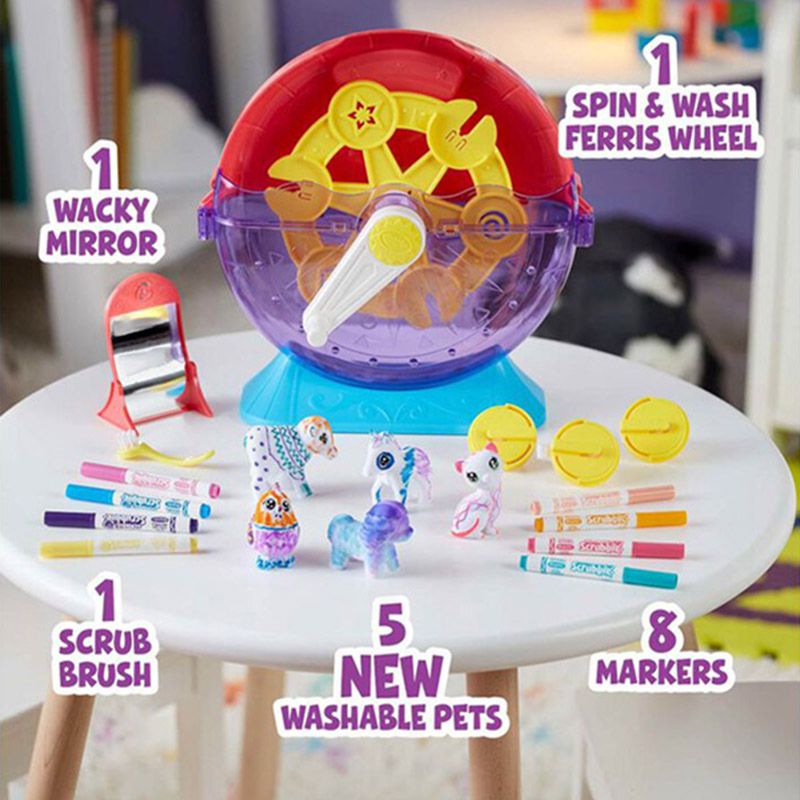 Crayola - Pets: Spin & Wash Carnival Playset