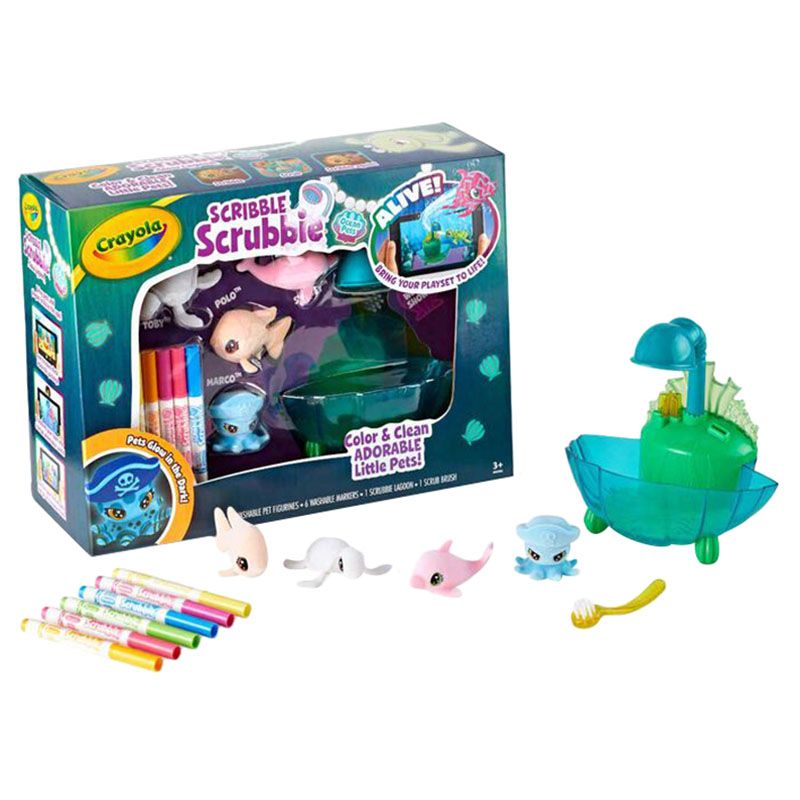 Crayola - Scribble Scrubbie Glow, Deep Sea Lagoon Color Set