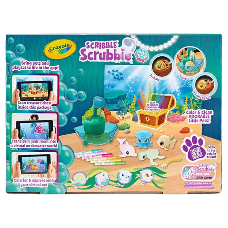 Crayola - Scribble Scrubbie Glow, Deep Sea Lagoon Color Set