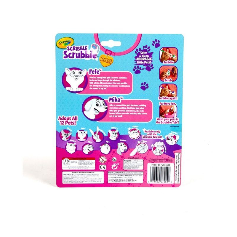 Crayola - Scribble Scrubbie Pets Dog & Cat