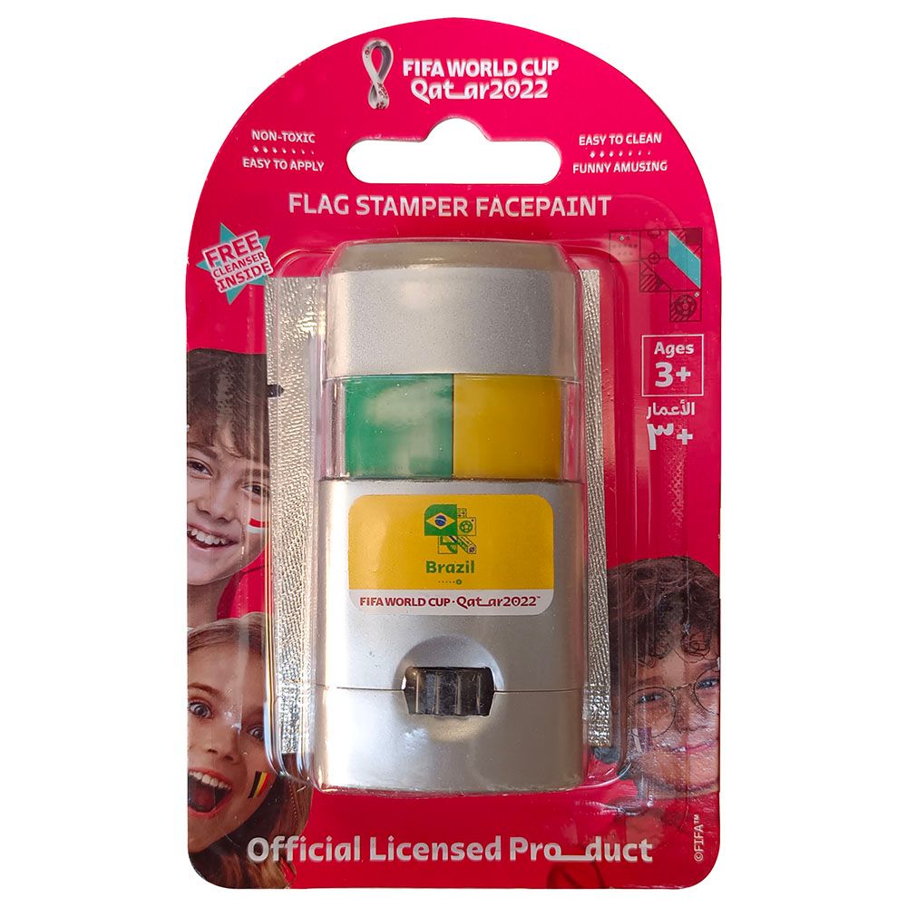 Fifa - Flag Stamper Face Paint w/ Removing Cream - Brazil