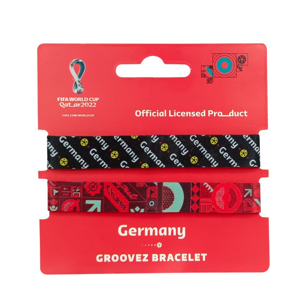 Fifa - Fabric Fashionable Qatar 2022 World Cup Country Team Nylon Wrist Band - Germany 1pc - Assorted