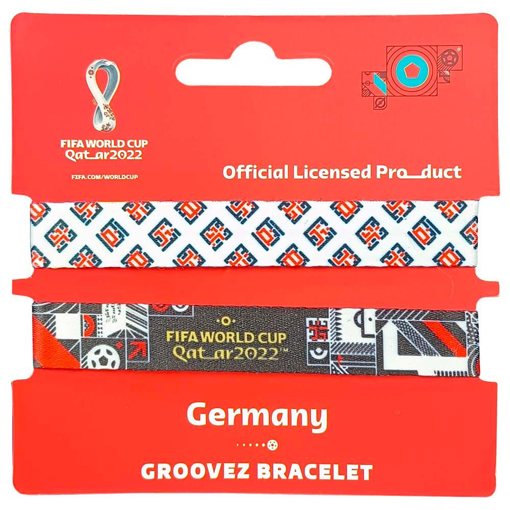 Fifa - Fabric Fashionable Qatar 2022 World Cup Country Team Nylon Wrist Band - Germany 1pc - Assorted