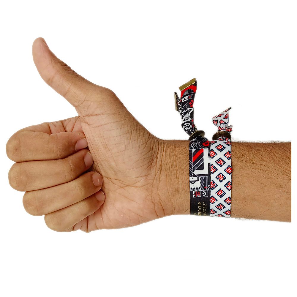 Fifa - Fabric Fashionable Qatar 2022 World Cup Country Team Nylon Wrist Band - Germany 1pc - Assorted