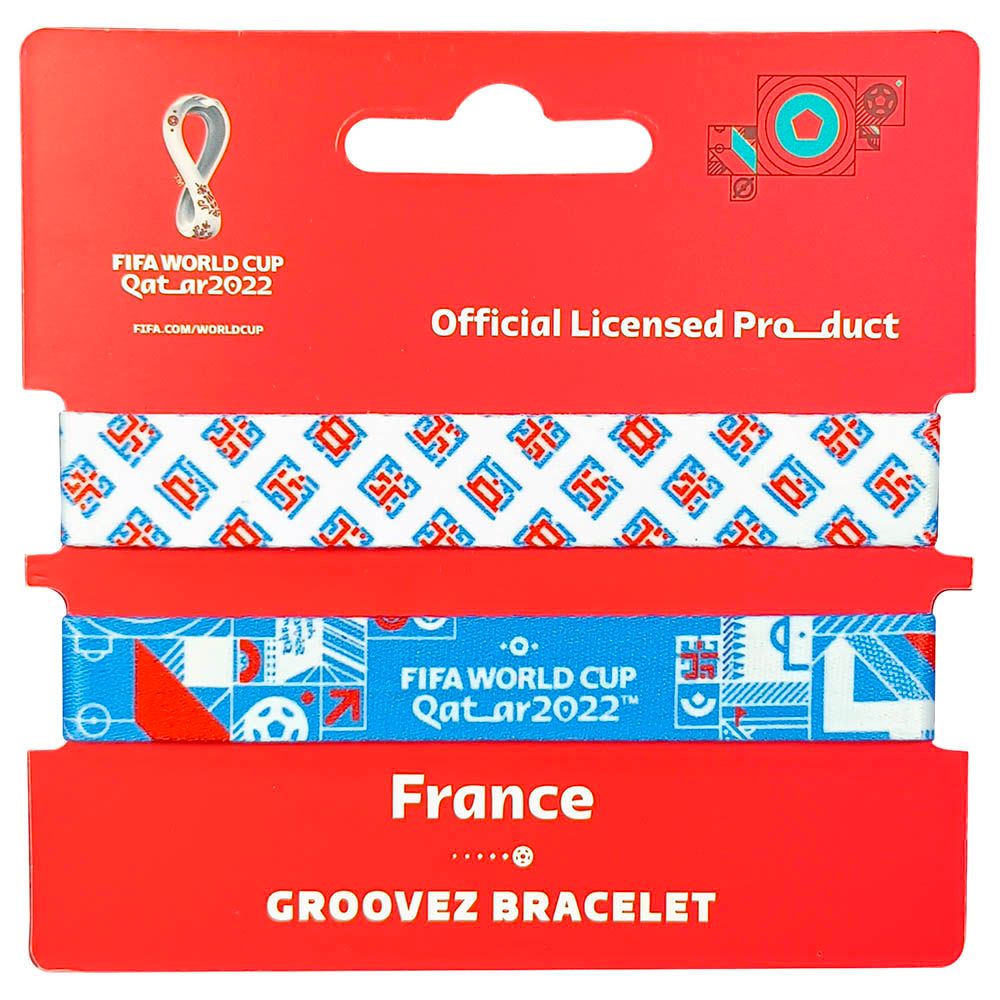 Fifa - Fabric Fashionable Qatar 2022 World Cup Country Team Nylon Wrist Band - France 1pc - Assorted