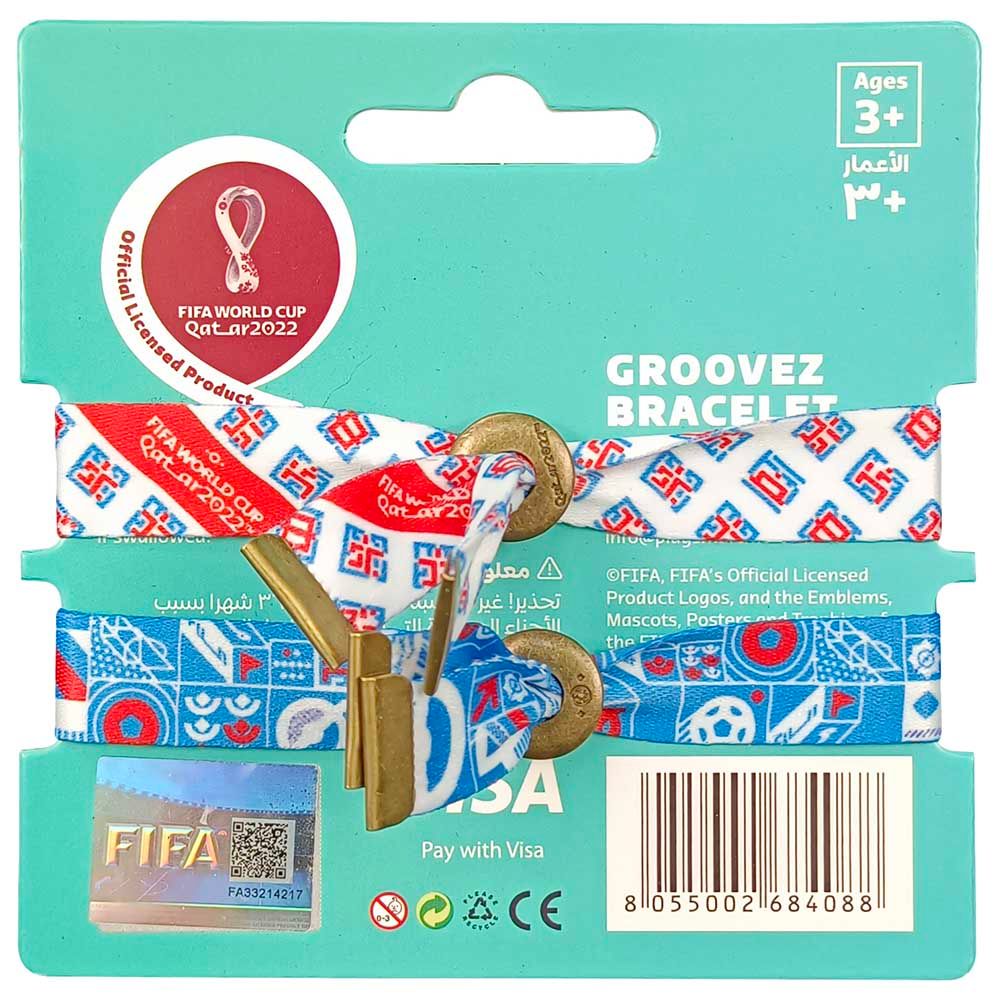 Fifa - Fabric Fashionable Qatar 2022 World Cup Country Team Nylon Wrist Band - France 1pc - Assorted