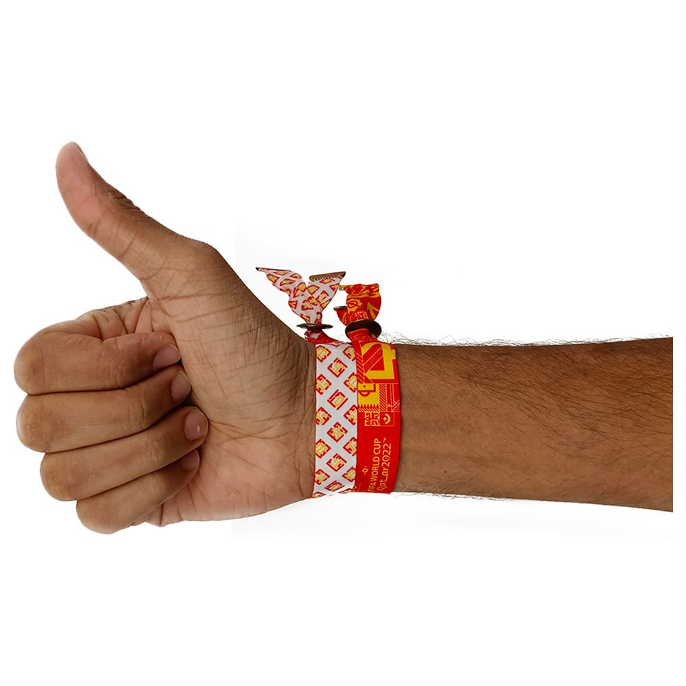 Fifa - Fabric Fashionable Qatar 2022 World Cup Country Team Nylon Wrist Band - Spain 1pc - Assorted