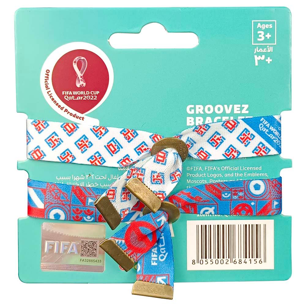 Fifa - Fabric Fashionable Qatar 2022 World Cup Country Team Nylon Wrist Band - USA 1pc - Assorted