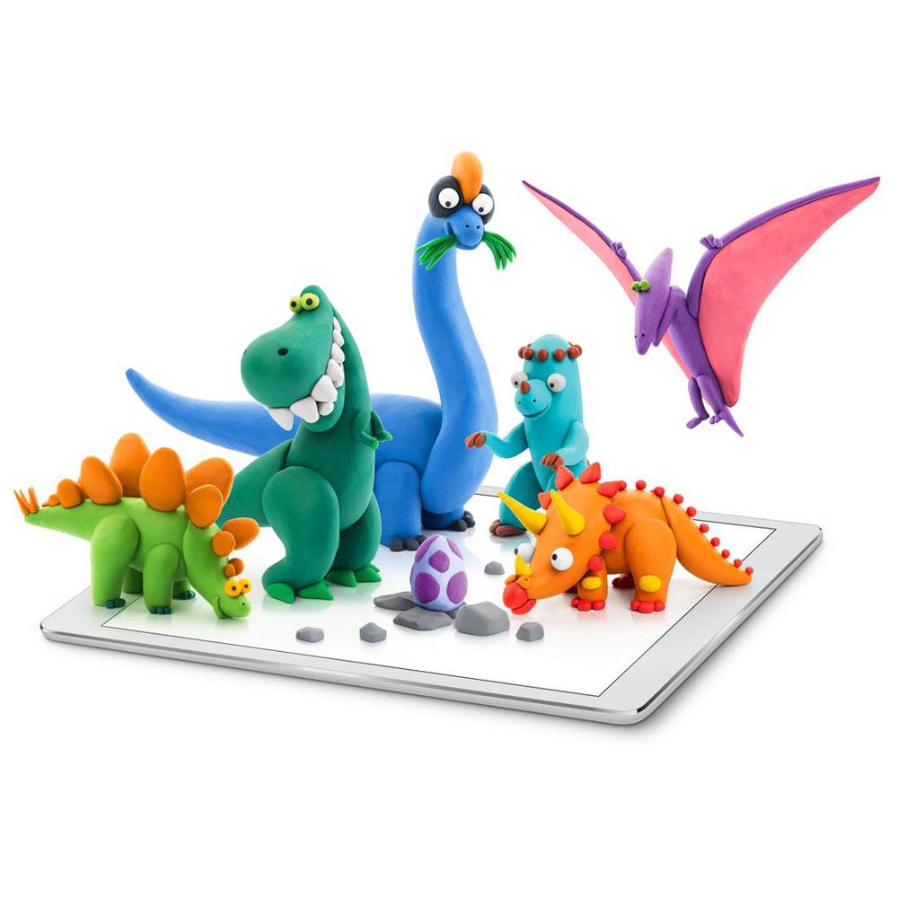 Hey Clay - Dinos Modelling Air Dry Clay Kit - 15pcs