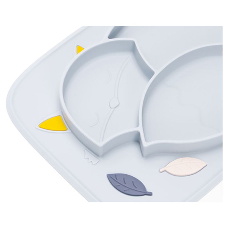 Innogio - Gio Fox Plate For Baby - Blue