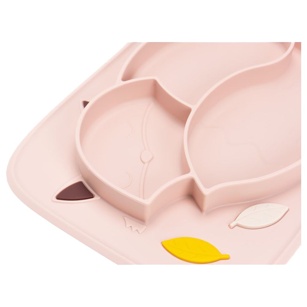 Innogio - Gio Fox Plate For Baby - Pink