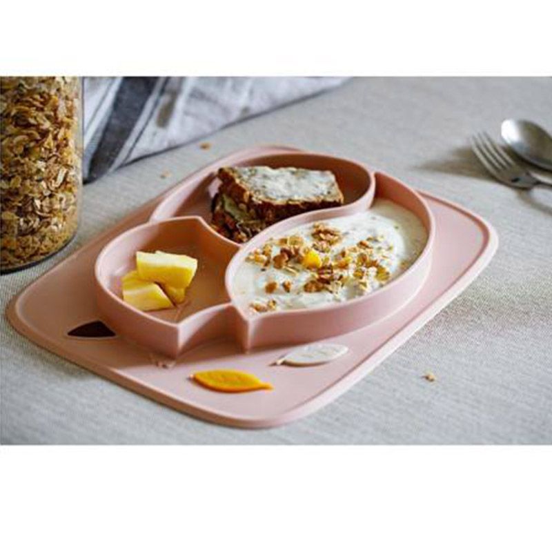 Innogio - Gio Fox Plate For Baby - Pink