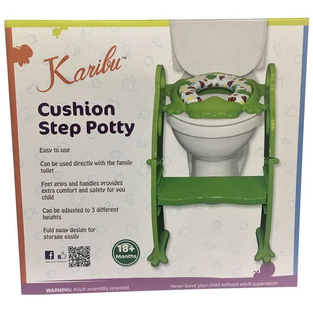 Karibu - Frog shape Cushion Potty seat with Ladder - Green