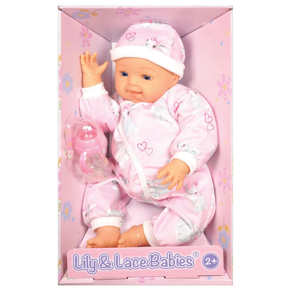 Lotus - Soft-Bodied Baby Doll - Caucasian (No Hair) - 18-inch