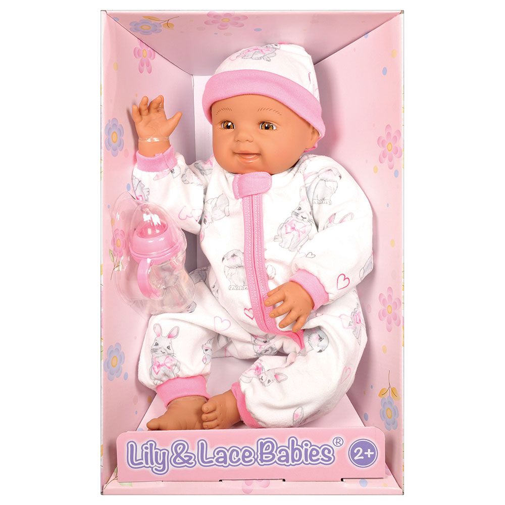 Lotus - Soft-Bodied Baby Doll - Hispanic (No Hair) - 18-inch