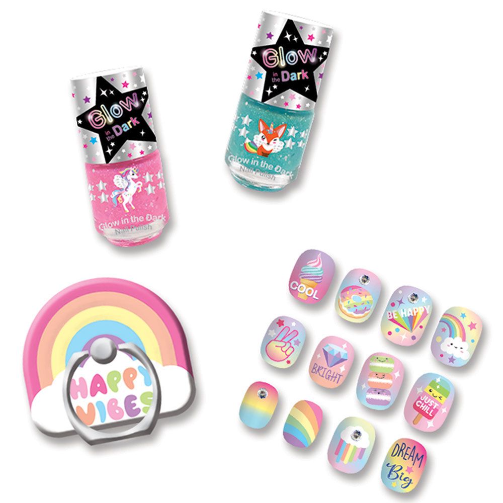 Hot Focus - Rainbow Nail Glam Set