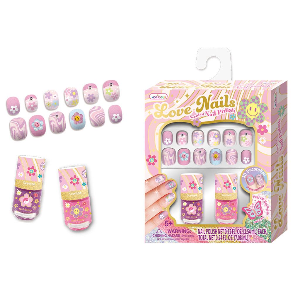 Hot Focus - Love Nails & Scented Nail Polish Set