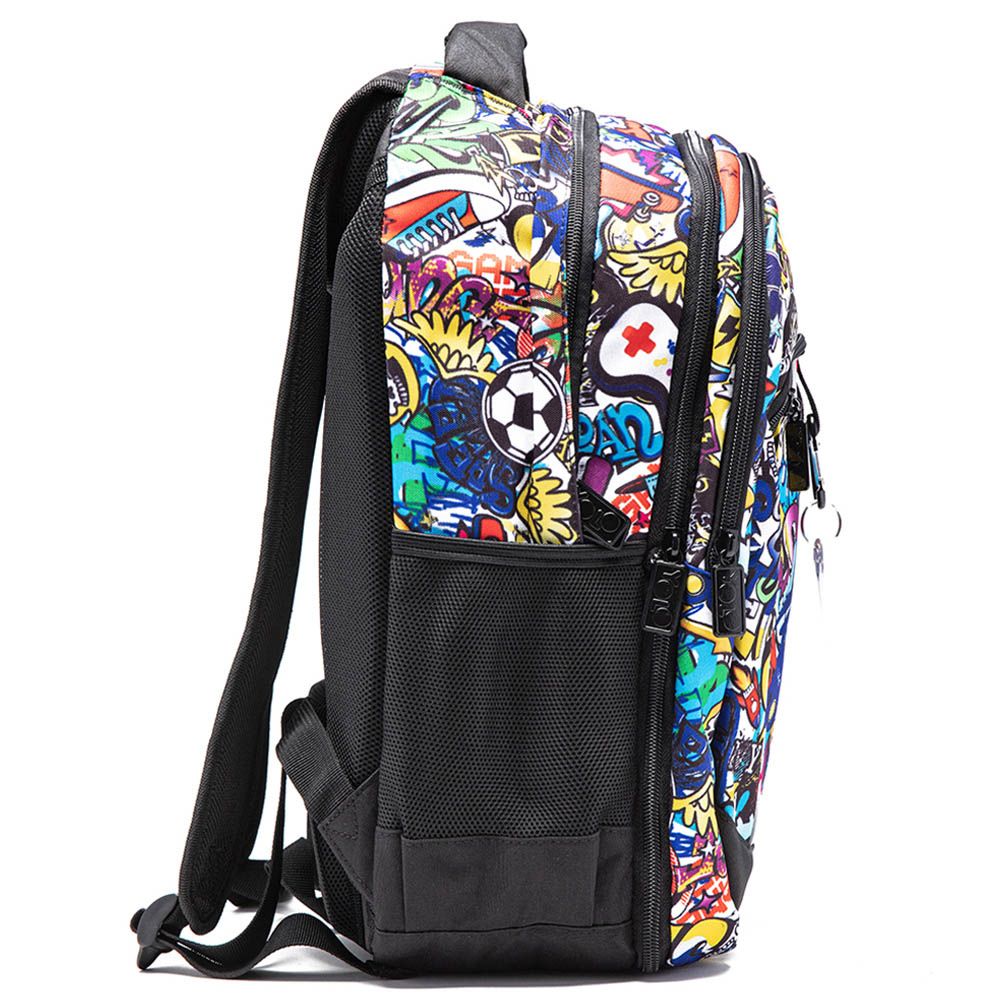 Yolo - 2-In-1 School Backpack - Graffiti - 17-Inch