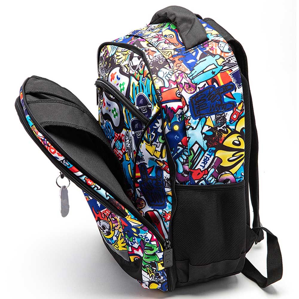 Yolo - 2-In-1 School Backpack - Graffiti - 17-Inch