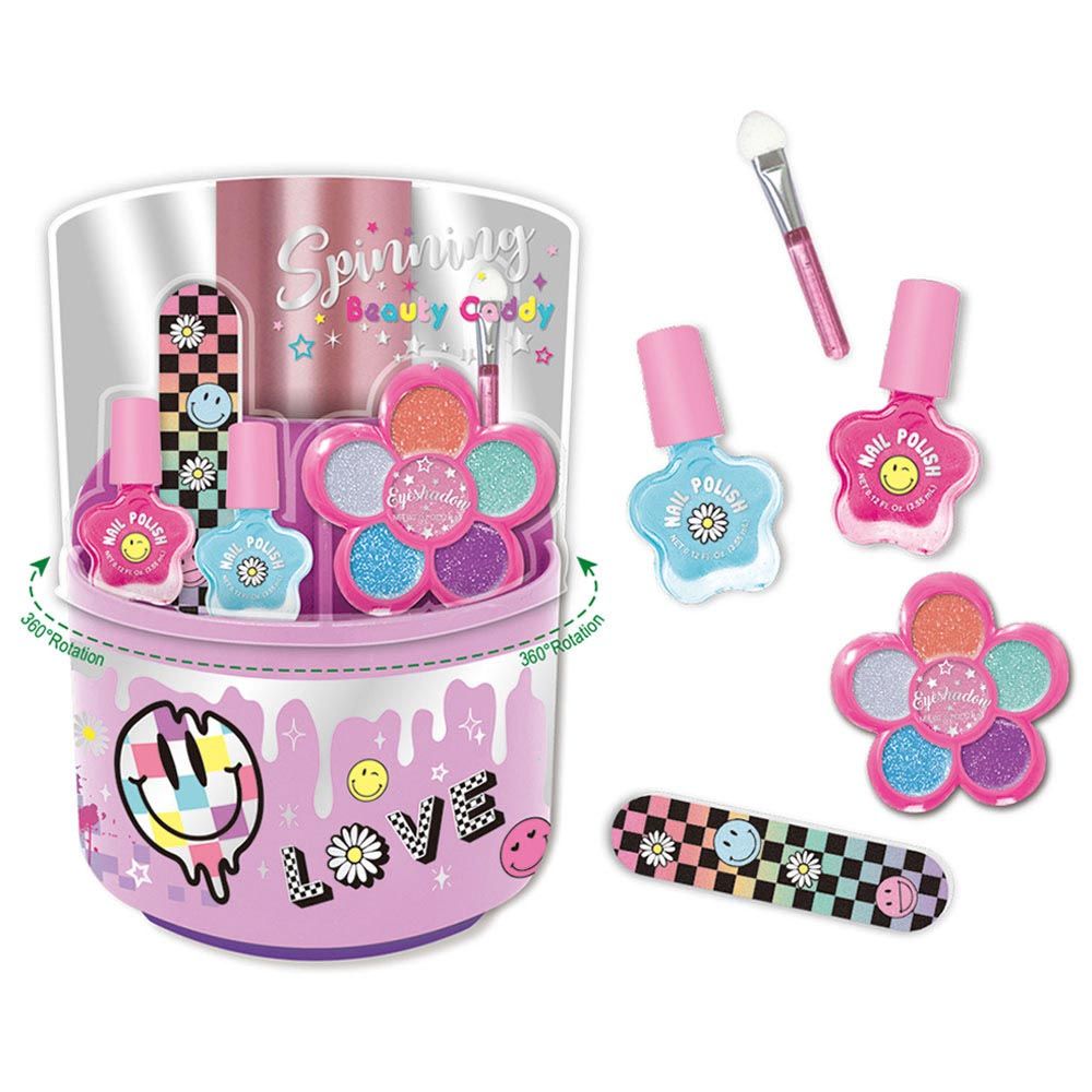 Hot Focus - Spinning Beauty Caddy Rainbow Set