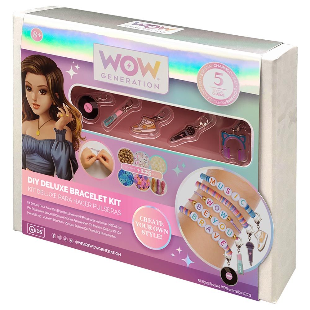 Wow Generation - Deluxe DIY Kit w/ 5 Metal Charms Bracelets