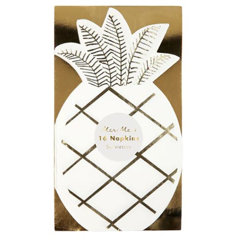 Meri Meri - Pineapple Napkins - 16Pcs