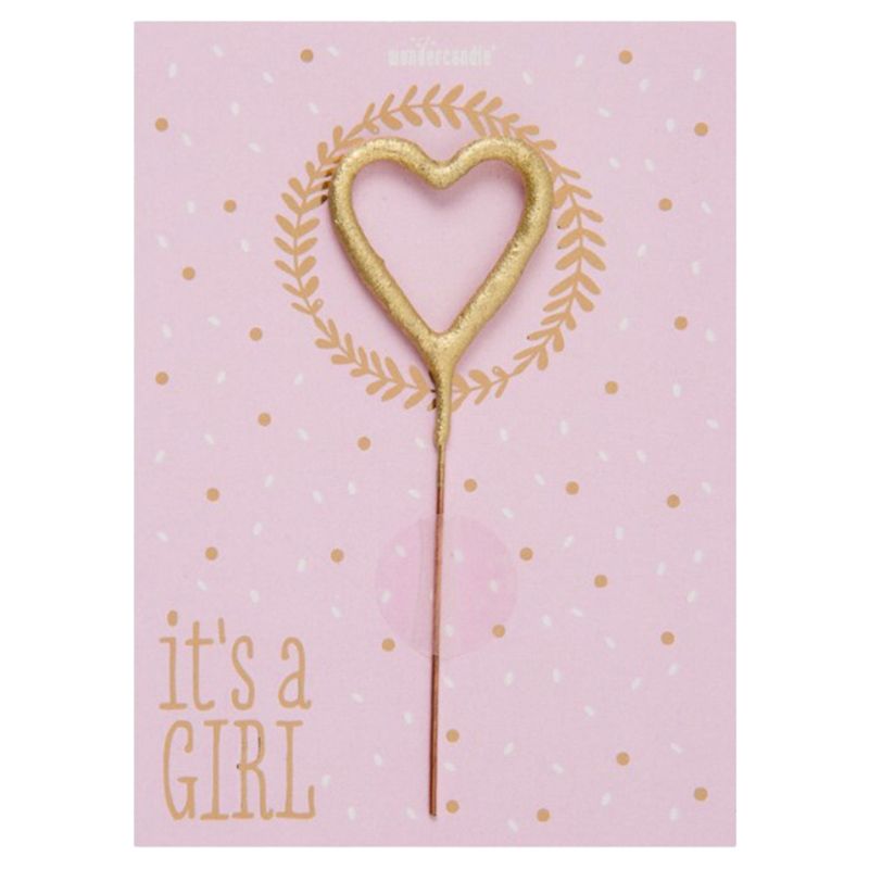 Party Camel - It's A Girl Mini Wondercard - Pink