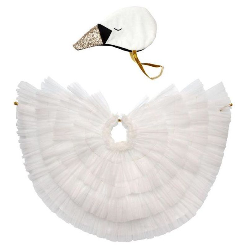 Meri Meri - Swan Cape Dress Up - White