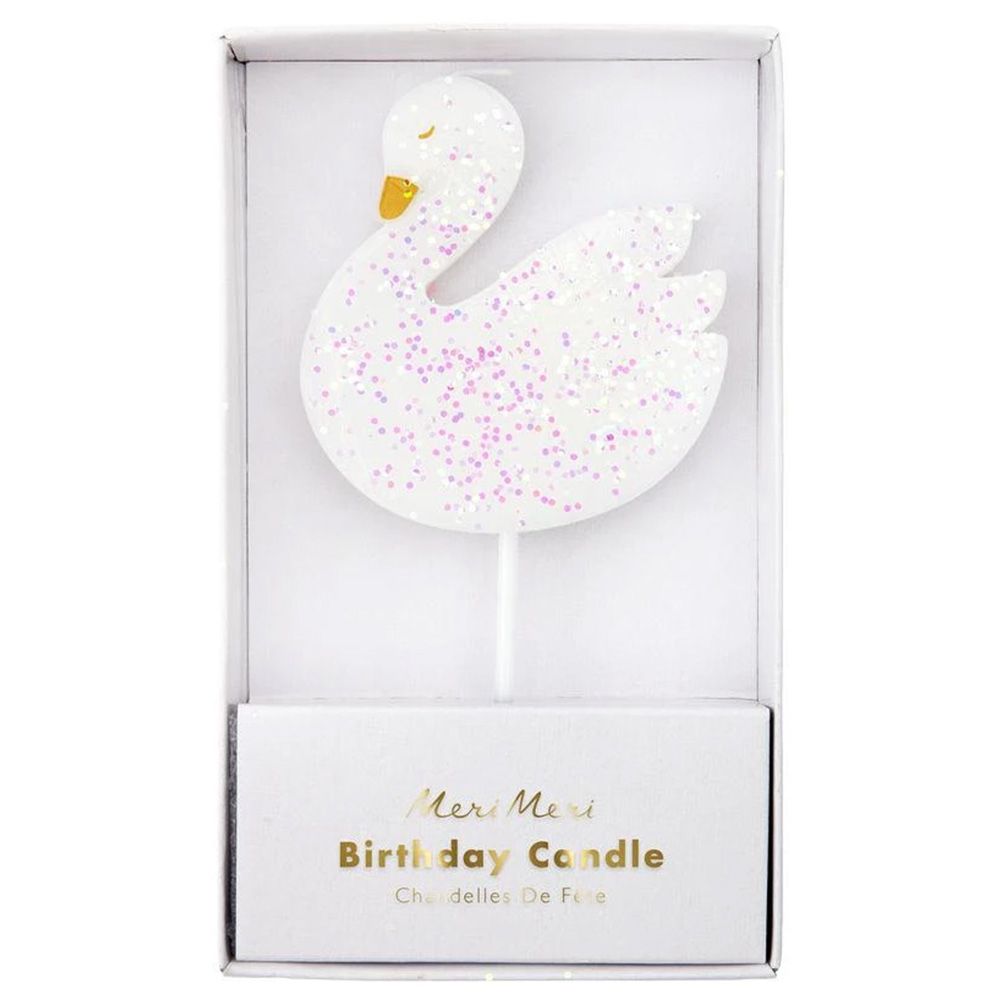 Meri Meri Large Swan Candle White