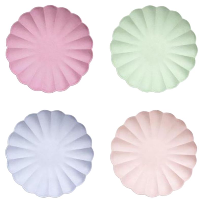 Meri Meri - Multicolor Simply Eco Small Plates 8pcs