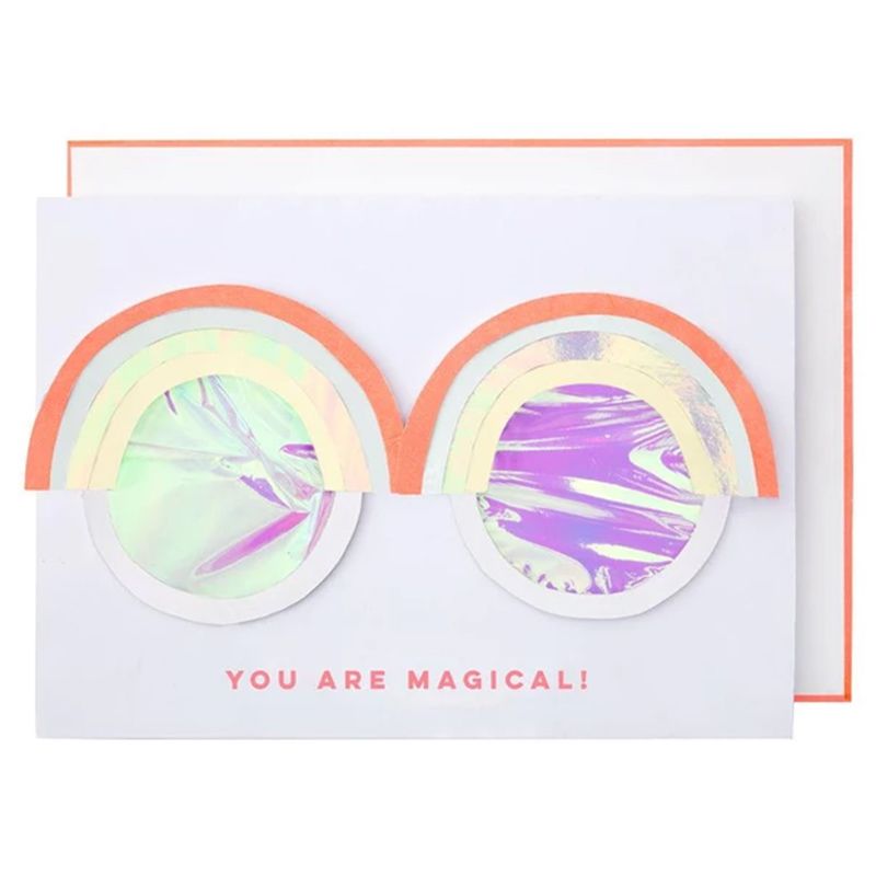 Meri Meri Rainbow Glasses Card