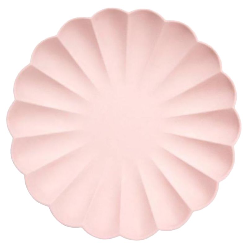 Meri Meri - Pink Simply Eco Large Plates 8pcs