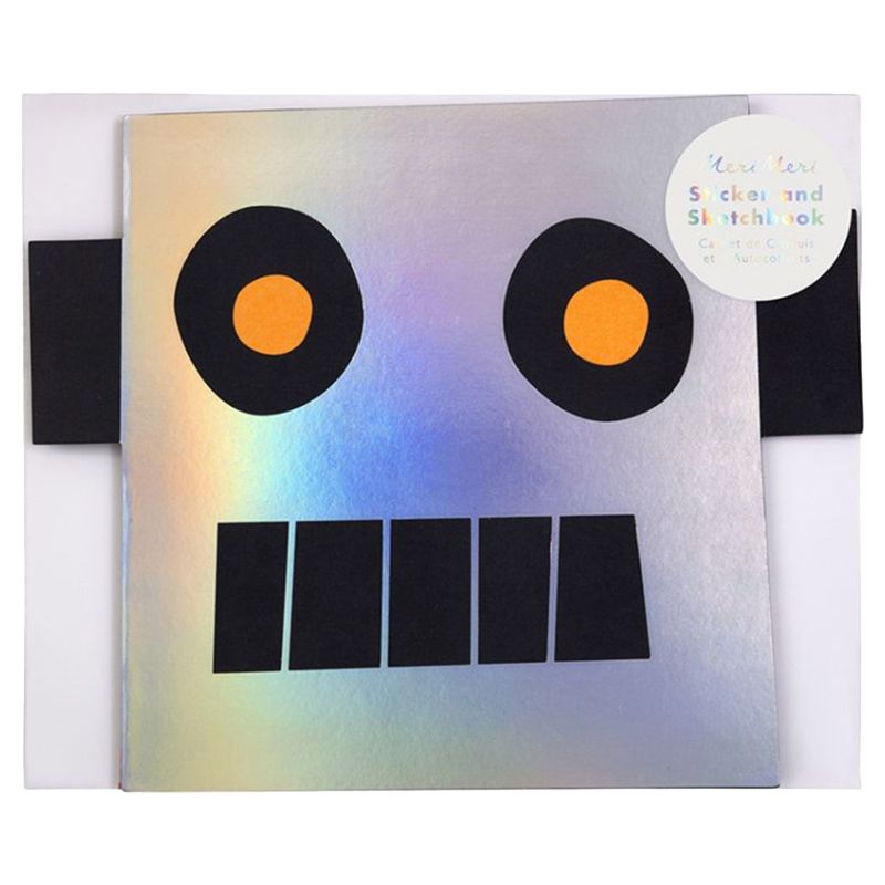 Meri Meri - Robot Stickers & Sketch Book