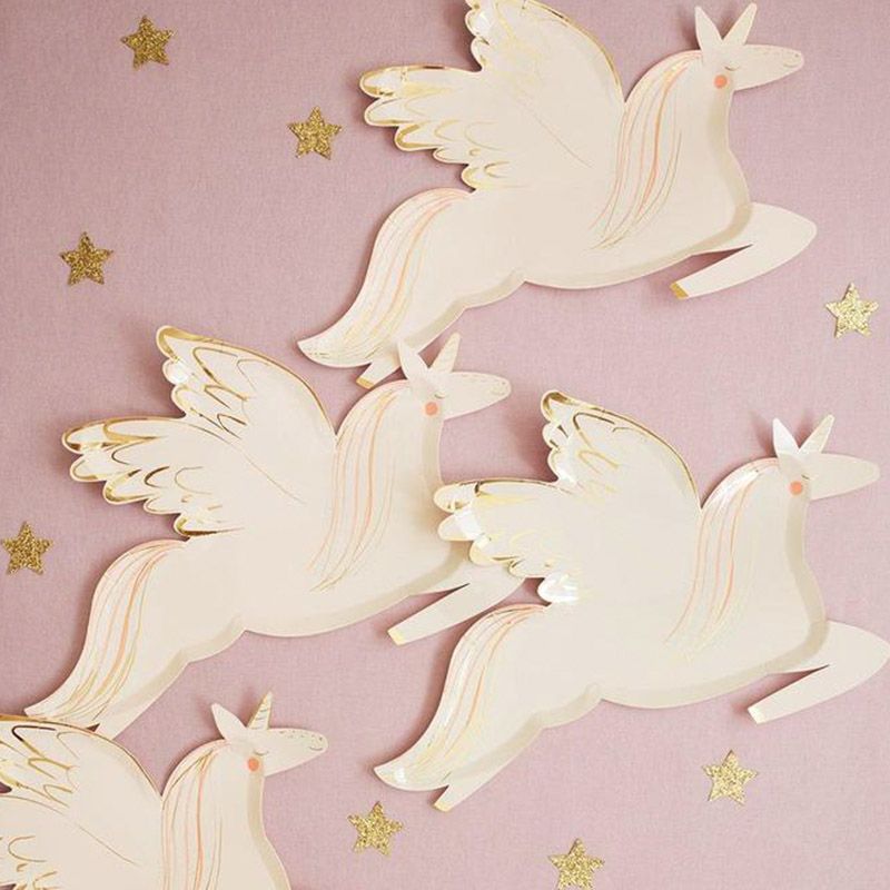 Meri Meri - Winged Unicorn Plates