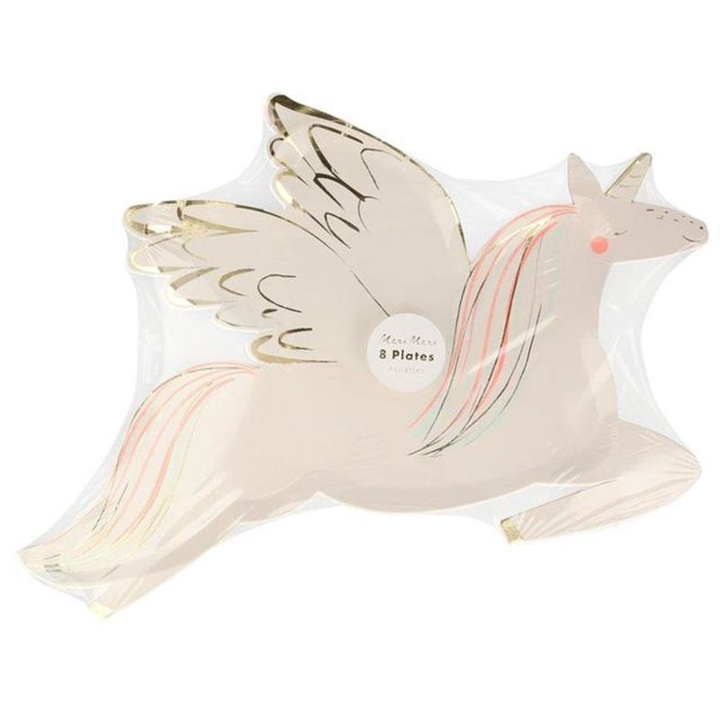 Meri Meri - Winged Unicorn Plates