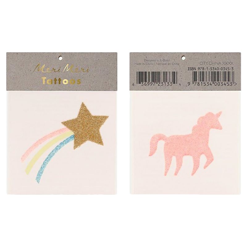 Meri Meri - Star & Unicorn Small Tattoos 