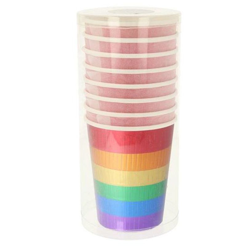 Meri Meri - Rainbow Fringe Party Cups