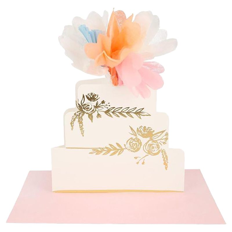 Meri Meri - Floral Cake Stand-Up Card 