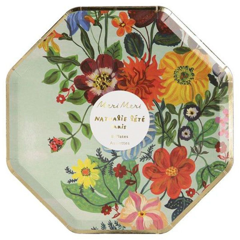 Meri Meri - Nathalie Late Flora Side Plates