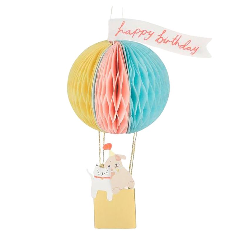 Meri Meri - Air Balloon Honeycomb Card