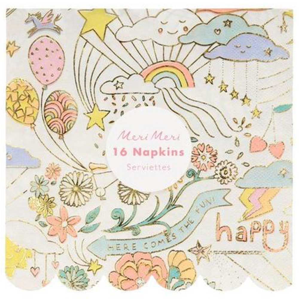 Meri Meri - Happy Doodle Large Napkins