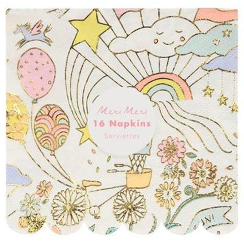 Meri Meri - Happy Doodle Small Napkins