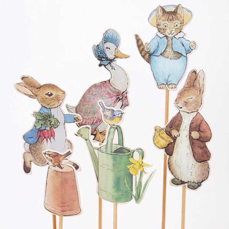 Meri Meri - Peter Rabbit and Friends Cake Toppers Pack of 6