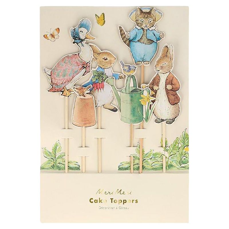 Meri Meri - Peter Rabbit and Friends Cake Toppers Pack of 6